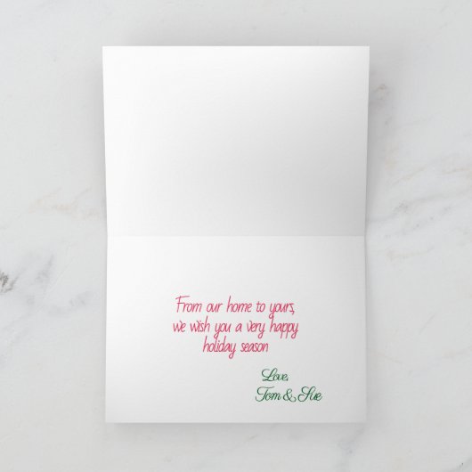 Tis the Season Holiday Greeting Card Kaart (Binnen)