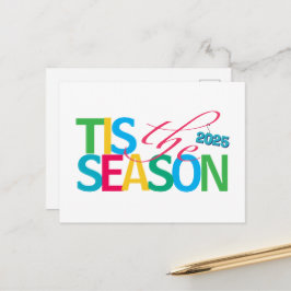 Tis the Season Holiday Postcard Briefkaart