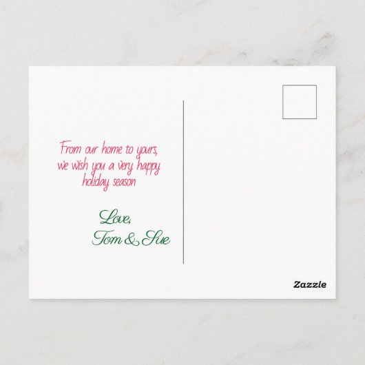 Tis the Season Holiday Postcard Briefkaart (Achterkant)