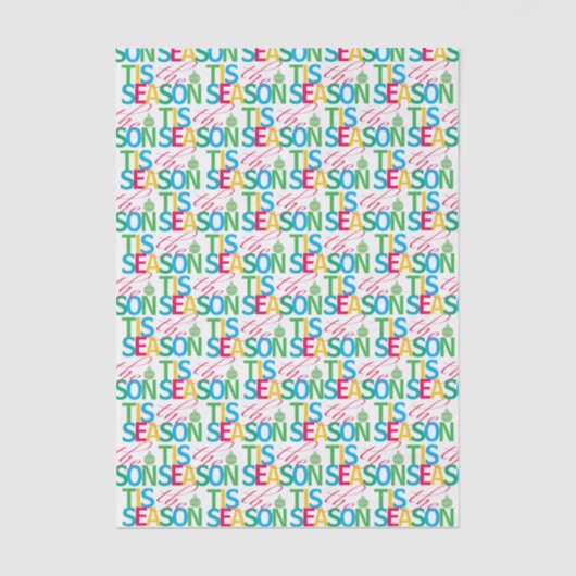 Tis the Season Holiday Tissue Paper Tissuepapier (Voorkant)