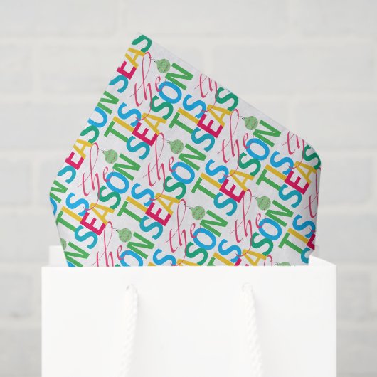 Tis the Season Holiday Tissue Paper Tissuepapier (Cadeauzakje)