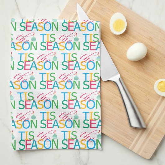 Tis the Season Kitchen Towel Theedoek (Quarter Fold)