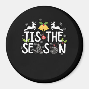 Tis The Season Klassiek Minimaal Schoon Magneet