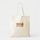 Tis The Season Leaf Latte Autumn Football Tote Bag (Voorkant)