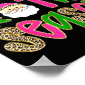 Tis The Season Leopard Print Nk Christmas Santa Sn (Hoek)