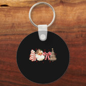 Tis The Season Leopard Tree Santa Christmas Coquet Sleutelhanger (Voorkant)