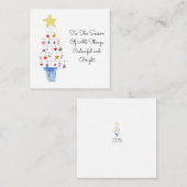 Tis The Season Little Christmas Tree Notitiekaartje (Voorkant / Achterkant)