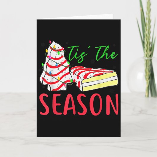 Tis The Season Little-debbie Christmas Tree Cake H Kaart (Voorkant)