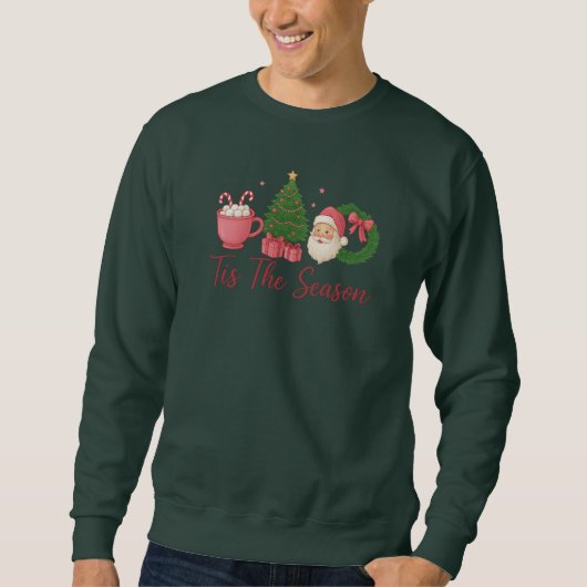 Tis the Season Merry Christmas Festive Sweatshirt (Voorkant)
