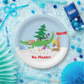 Tis the Season Merry Paper Plates Papieren Bordje (Feest)