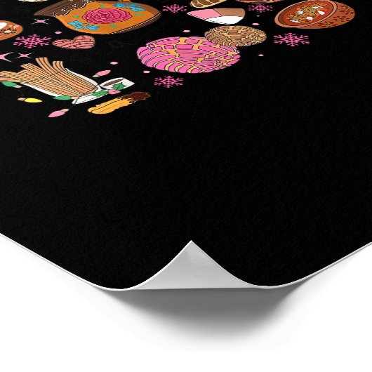 Tis The Season Mexican Christmas Tree Tamales Pan Poster (Hoek)