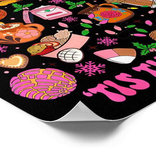 Tis The Season Mexican Christmas Tree Tamales Pan  Poster (Hoek)