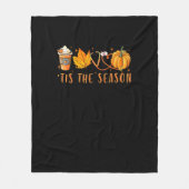 Tis The Season Nurse Pumpkin Spice Fall Leaves Aut Fleece Deken (Voorkant)