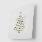 **** TIS' THE SEASON OF CHRISTMAS *** CLOCK VIERKANTE KLOK (Hoek)