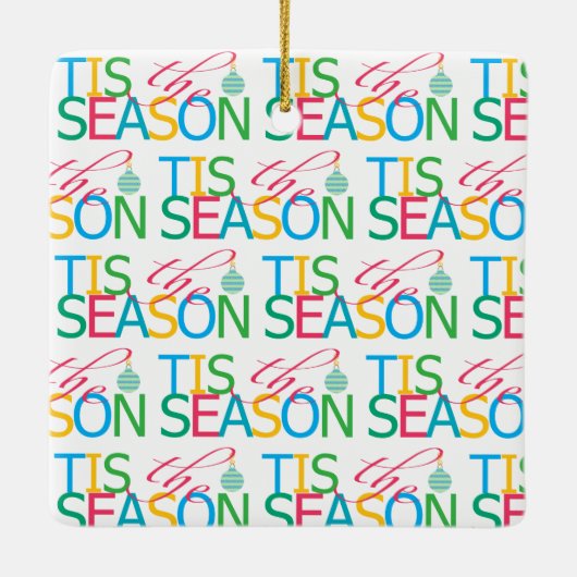 Tis the Season 'Photo' Ornament (Achterkant)