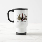 "Tis the Season" Plaid Luipaard kerstbomen Reisbeker (Links)
