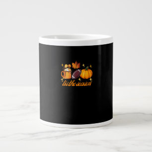 Tis The Season Pompoenblad Latte Herfst Thanksgivi Grote Koffiekop