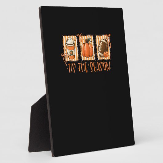 Tis The Season Pumpkin American Football Thanksgiv Fotoplaat (Zijkant)