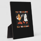 Tis The Season Pumpkin Boo 70s Halloween Costume Fotoplaat (Zijkant)