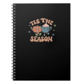 Tis The Season Pumpkin Fall Coffee Retro Notitieboek (Voorkant)