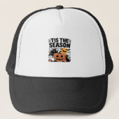 Tis The Season Pumpkin Halloween Fall Funny Cute T Trucker Pet (Voorkant)
