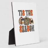 Tis The Season Pumpkin Thanksgiving Football Funny Fotoplaat (Zijkant)