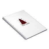 Tis The Season Red Plaid Christmas Tree Notitieboek (Rechterzijde)