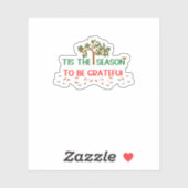 Tis The Season Retro Classic Sticker (Vel)