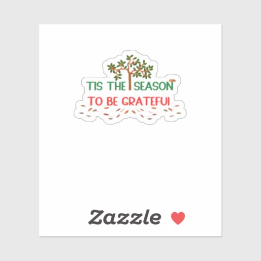 Tis The Season Retro Classic Sticker (Vel)