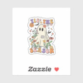 Tis The Season Retro Halloween Party Funny Trendy Sticker (Vel)