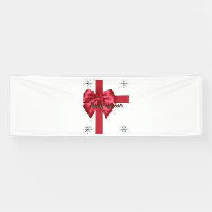 Tis The Season Rood 2.5x8 Vinyl Banner