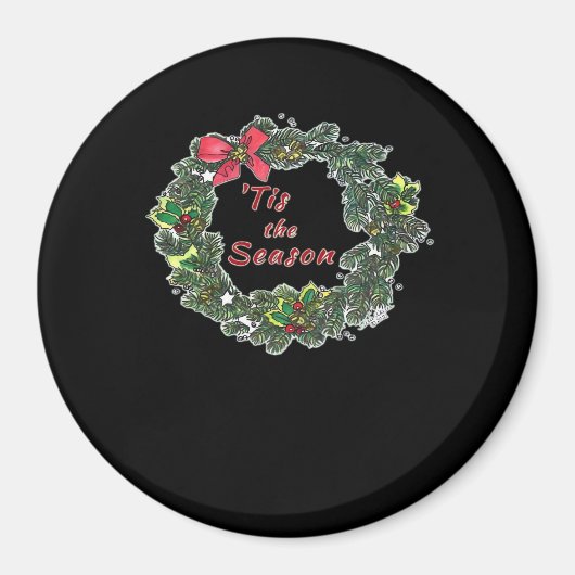 Tis The Season Shadowed Magneet (Voorkant)