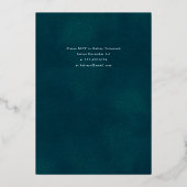 'Tis the Season Shiny Stars Christmas Party Folie Uitnodiging (Achterkant)