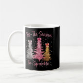 Tis The Season Sparkle Christmas Tree Xmas Women G Koffiemok (Links)