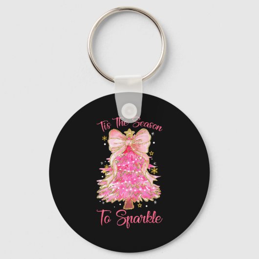 Tis The Season Sparkle Christmas Tree Xmas Women G Sleutelhanger (Voorkant)