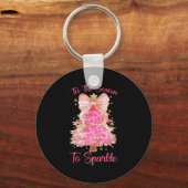 Tis The Season Sparkle Christmas Tree Xmas Women G Sleutelhanger (Voorkant)