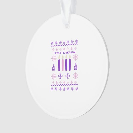 Tis The Season Sweater Christmas Xmas Catholic Ornament (voorkant)