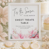 Tis the season Sweet Treats Table Bridal Shower Poster