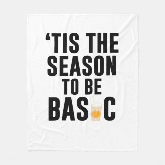 Tis The Season To Basic Christmas Fleece Deken (Voorkant)