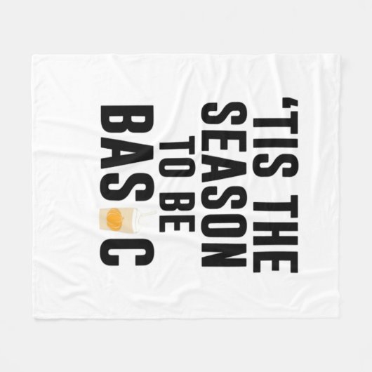 Tis The Season To Basic Christmas Fleece Deken (Voorkant (Horizontaal))