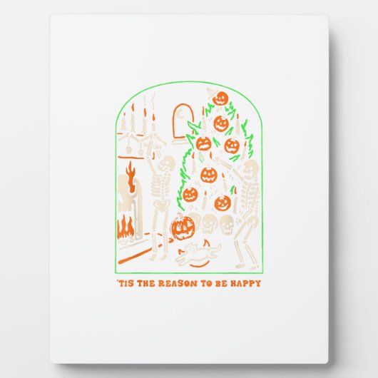 Tis The Season To Be Creepy Halloween Fotoplaat (Voorkant)