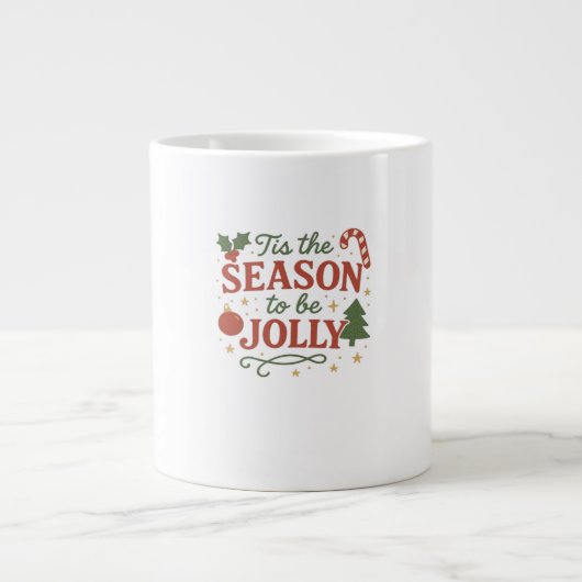 Tis The Season To Be Design Creative Style Grote Koffiekop (Voorkant)