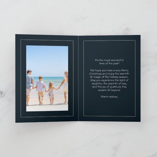 Tis the Season to Be Jolly Christmas Candle Card Kaart (Binnen)