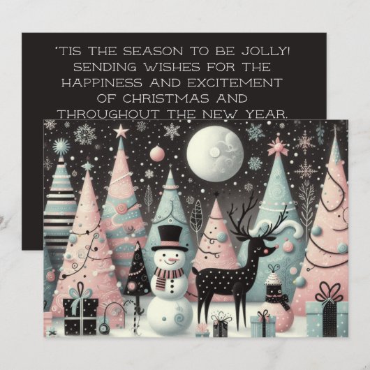 Tis the season to be jolly feestdagenkaart (Voorkant / Achterkant)