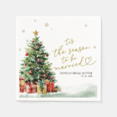 Tis the Season to be Married Bridal Shower Servet (Voorkant)