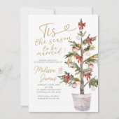 Tis the Season to Be Married Christmas Wedding Kaart (Voorkant)