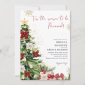 Tis the Season to Be Married Winter Bridal Shower Kaart (Voorkant)