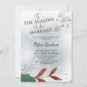 Tis the Season to Be Married Xmas Bridal Shower Kaart (Voorkant)