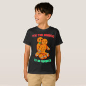 Tis The Season To Be Naughty Funny Gingerbread Chr T-shirt (Voorkant volledig)