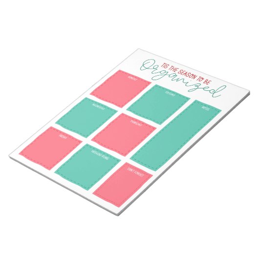 Tis the Season to be Organized Christmas Planner Notitieblok (Schuin)